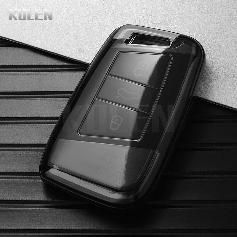 

Tpu Car Remote Key Case Cover Shell Fob For Vw Volkseagen Passat B8 Magotan For Skoda Superb A7 Kodiaq Seat Keychain Accessories