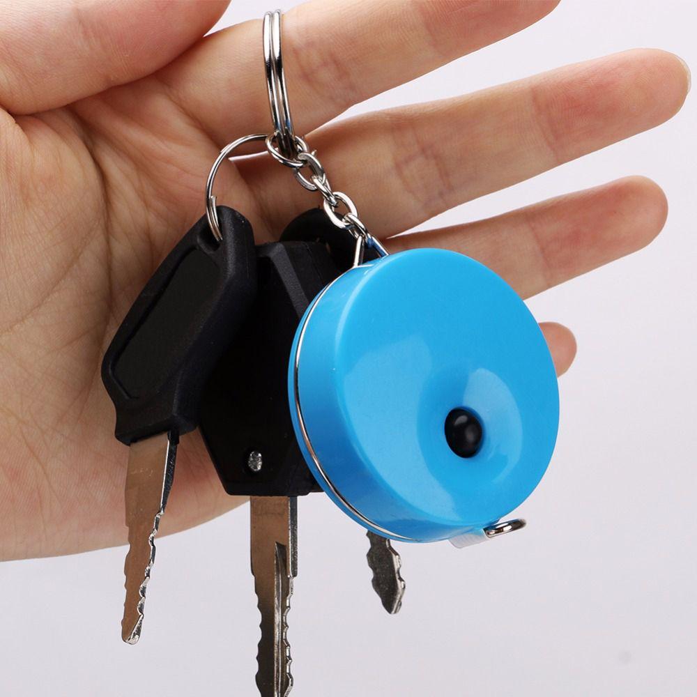 Tragbar Süßigkeitenfarbe Camping Messwerkzeug Schlüsselanhänger Maßband Weiches Lineal