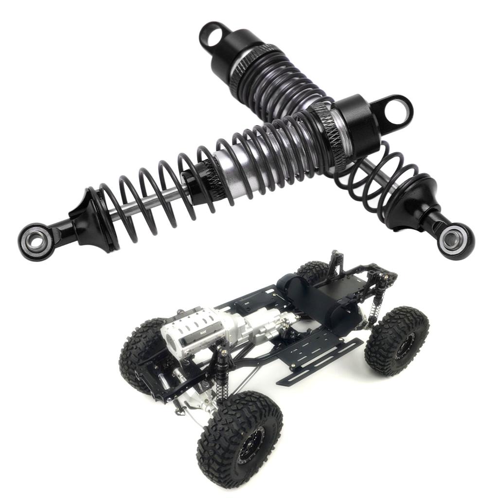 Front and Rear Metal Spring Shock Absorber RC Car Shock Absorber for AXIAL SCX 10 1/10 RC CarBlack