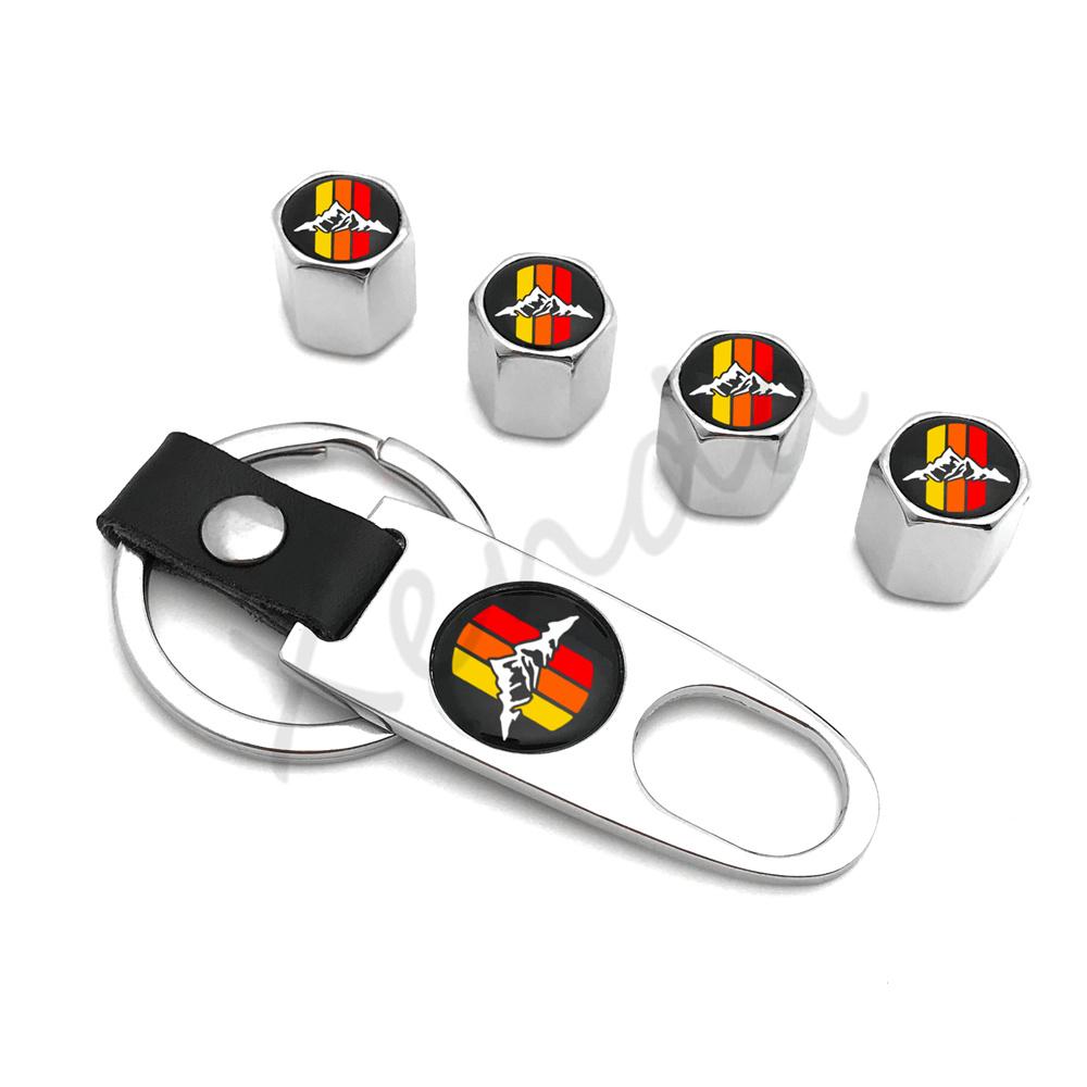 3 Tri Colors Car Wheel Tire Air Valve Stem Caps Badge Logo For Toyota TRD Tacoma Tundra 4Runner Highlander RAV4 Tyre Accessories