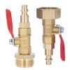 Winterize Blowout Fitting Winterizing Quick Adapter 1/4in Male Quick Connector Antiaging 3/4in Male GHT Thread for RV Yachts