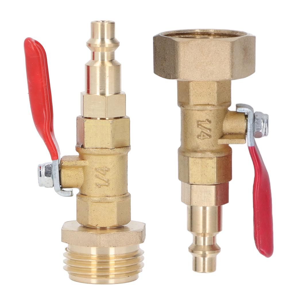 Winterize Blowout Fitting Winterizing Quick Adapter 1/4in Male Quick Connector Antiaging 3/4in Male GHT Thread for RV Yachts