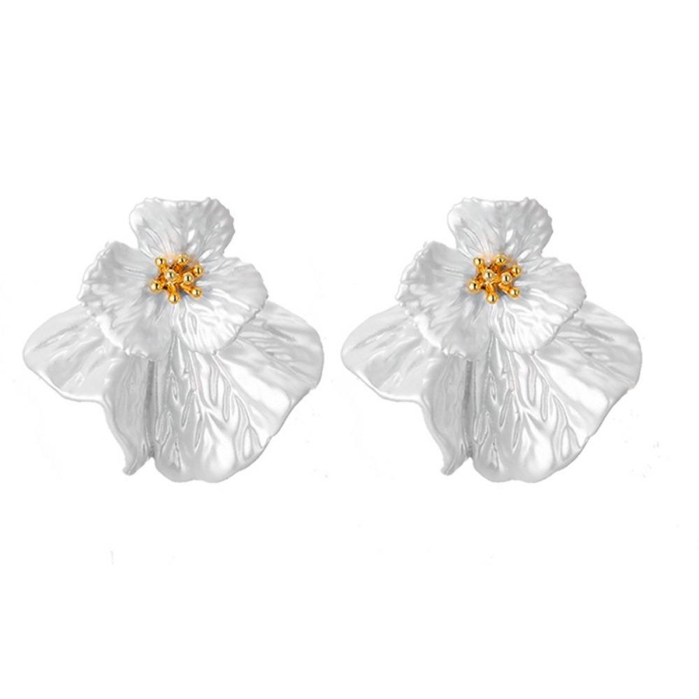 Hook Piercing Vintage Earrings Ear Decor Temperament Earrings Flower Stud Earrings  Girls Gift