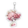 Game Keychains Acrylic Figure School Bag Keychian Holder Key Ring For Children Girl Men Accessories