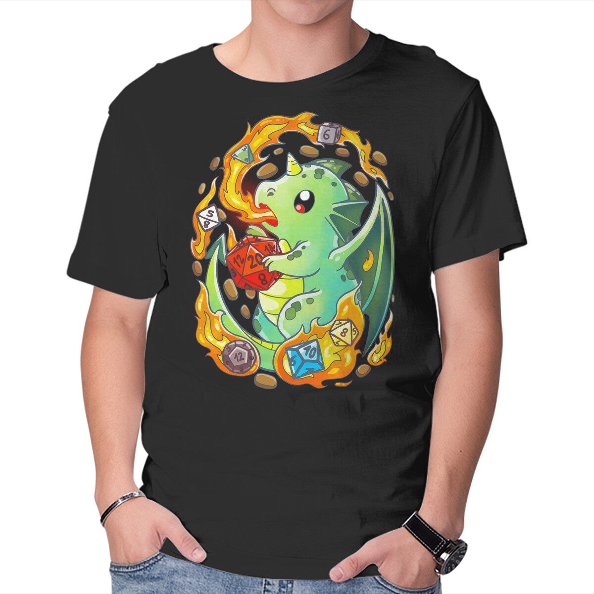Unisex Crew Neck T-Shirt Role Play Dragon Graphic Short Sleeve Casual Tee XXXL