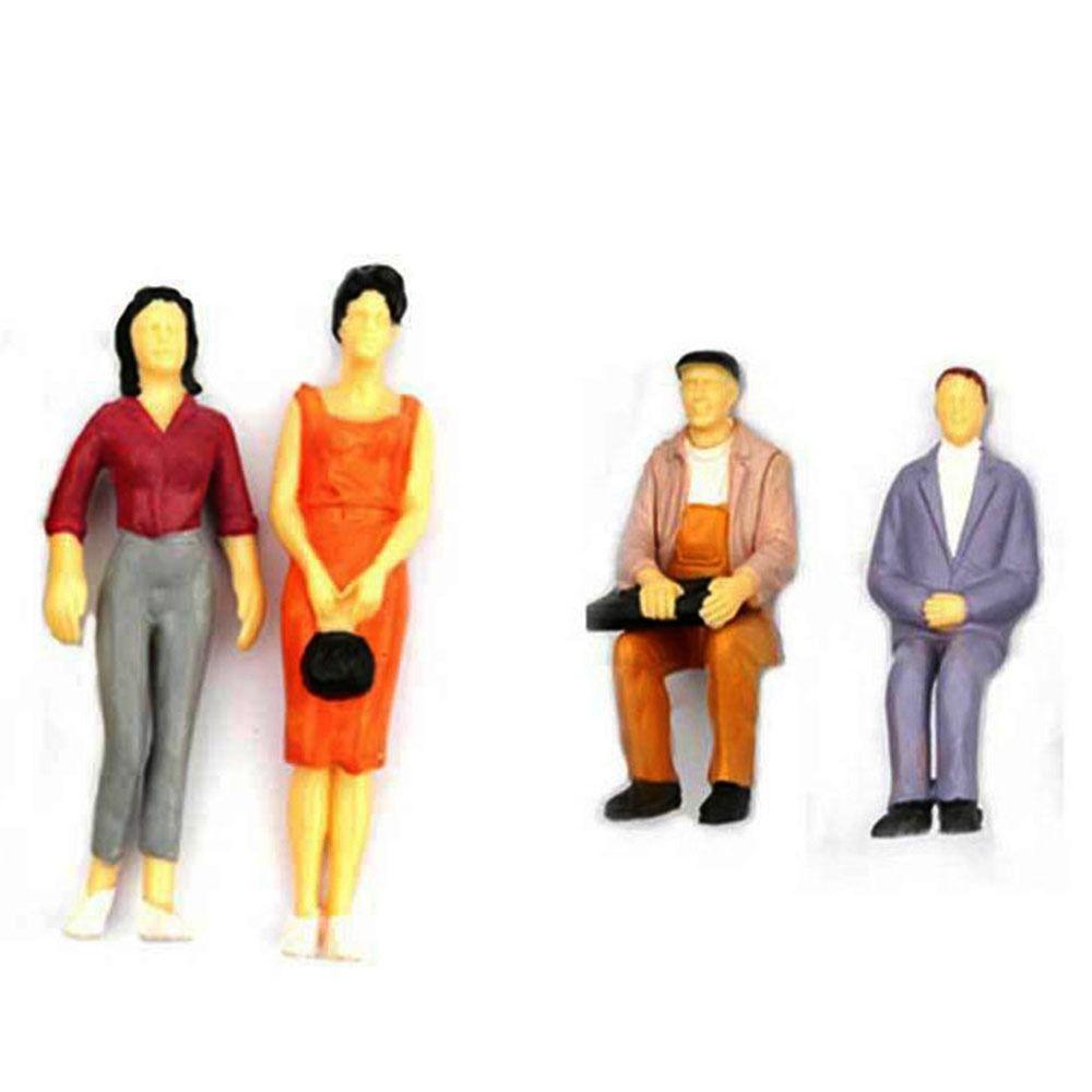 Scale Dollhouse Decorations People Figures Train Scenery Model Building Passengers DIY Character