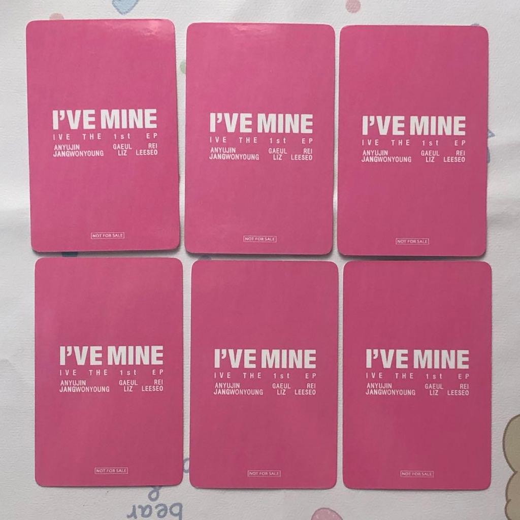 [USED] IVE 2/8 Osaka Makuhari I'VE MINE Venue Limited Trading Cards 6 Cards