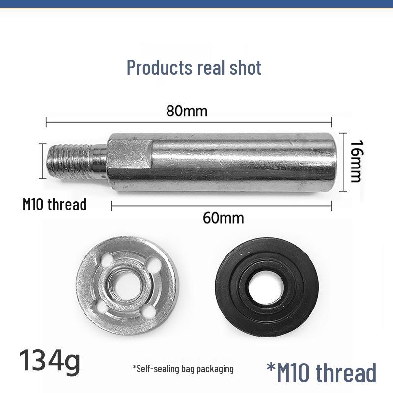 Universal Angle Grinder Polisher Rod with Hex Four-Hole Pressure Plates