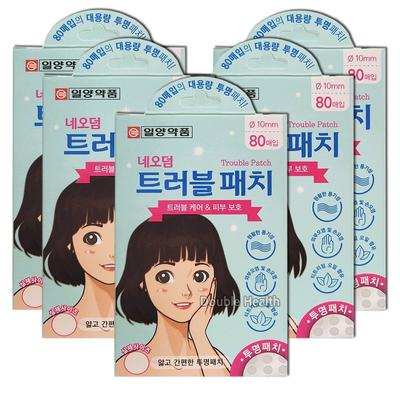 Sağlığınızı ikiye katlayın Ilyang Pharmaceutical Neoderm Sorun Giderici Yama 80 adet Kayısı rengi yama / Şeffaf yama, 80 adet, 5 adet