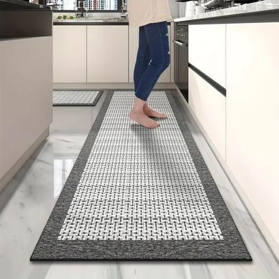 Lange imitatieweven keukenvloermatten met gedroogde algenprint antislipmatten badkamer absorberende matten deurmatten restaurantmatten