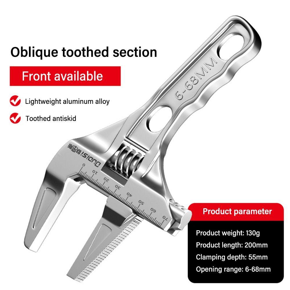 Short Handle Bathroom Plumbing Wrench Extra Large Opening Plumbing Installation  Hand Tool