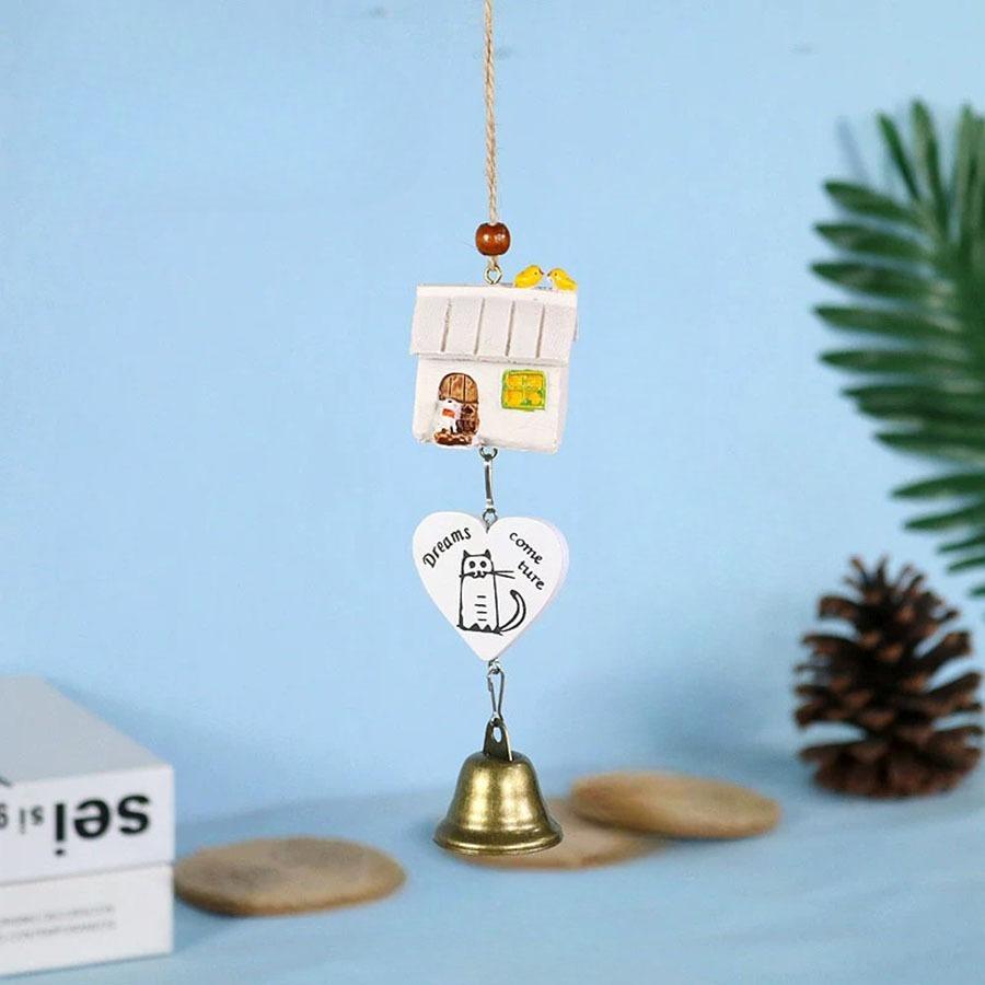 Chinchillas Wind Chimes Hanging Ornaments Small Bells Birthday Girl Gift Bedroom Room Decoration Ceramic Pendant Ornaments