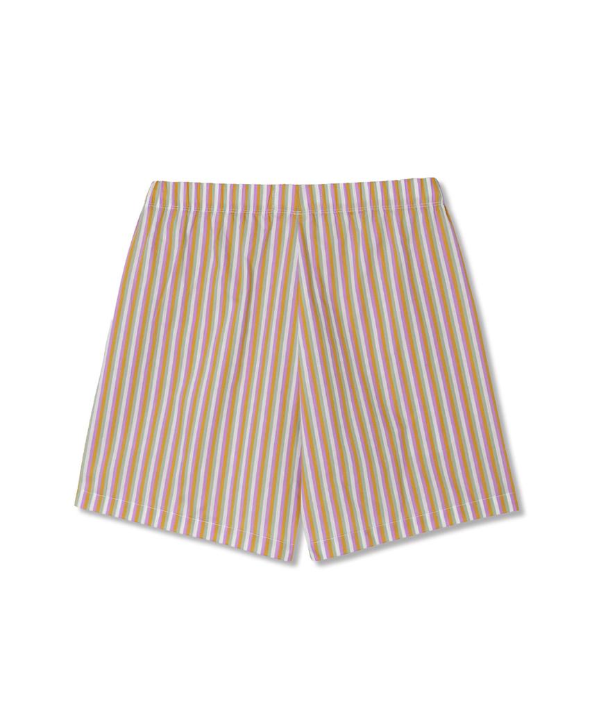 Michikoleondeonkosino Lazy One-Mile Shorts Purple Orange Stripe