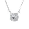 S925 Sterling Silver Moissanite Cross Pendant Clavicle Necklace for Women Luxury Sparkling Fine Jewelry Gift