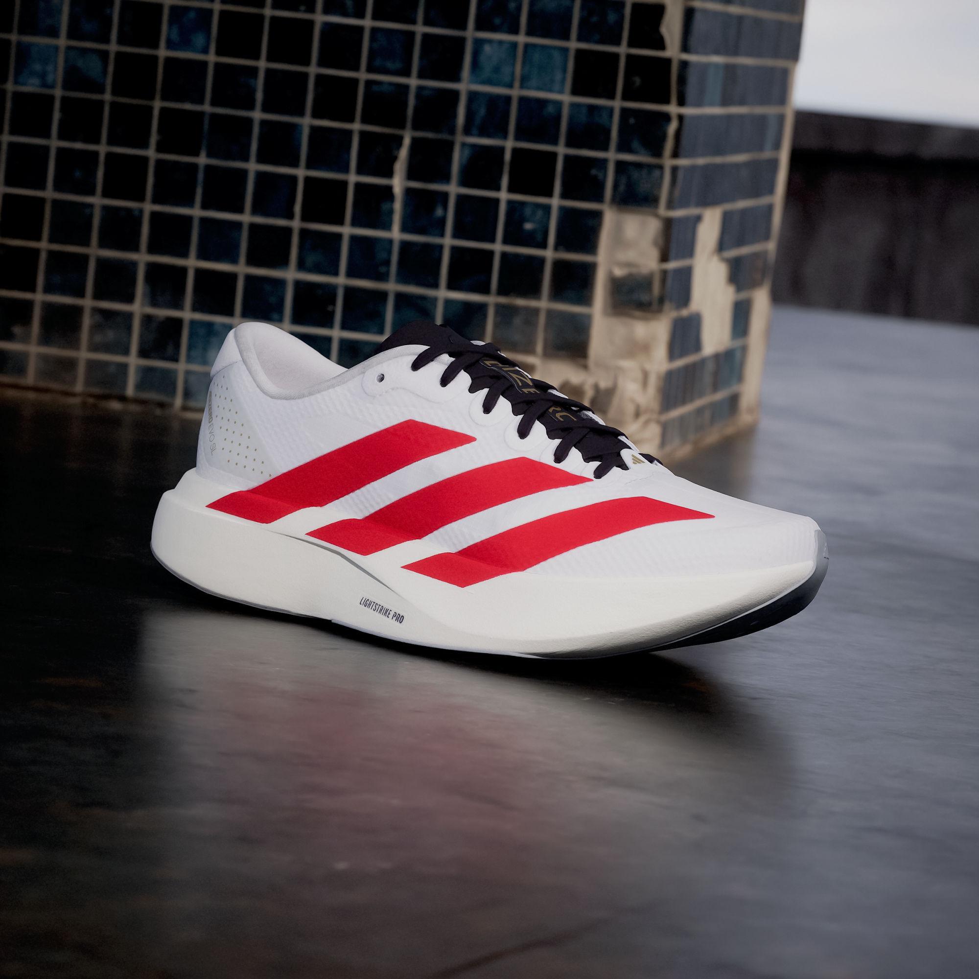 Adidas Adizero Evo SL Height Increasing Running Shoes Women s White Re 36