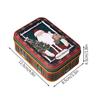 Cute Tinplate Christmas Tin Box Festival Ornaments Gift Candy Jar New Year Party Supplies Biscuit Tin Christmas