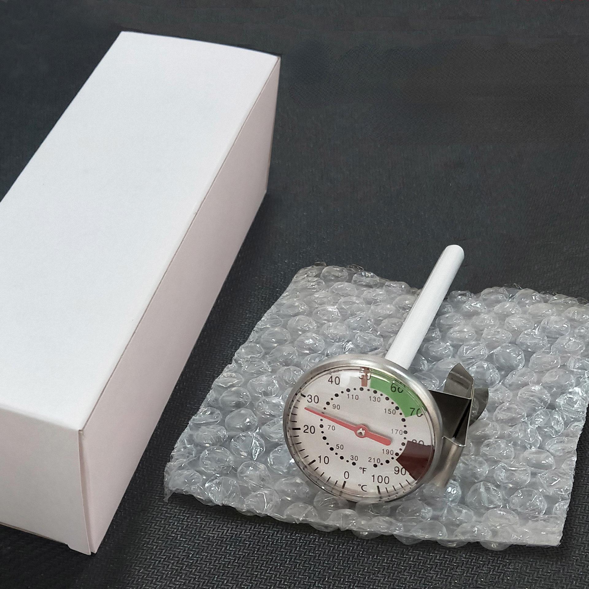 

Термометр для молока и кофе из нержавеющей стали, 5-дюймовый циферблатный зонд, термометр 0-100 °C, кухонный прибор для приготовления пищи, тестер температуры молока