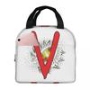 V The Visitors Insignia Insulated Lunch Bag for Kids School Cooler Thermal Food Box Tote Leakproof Lunch Boxes Container