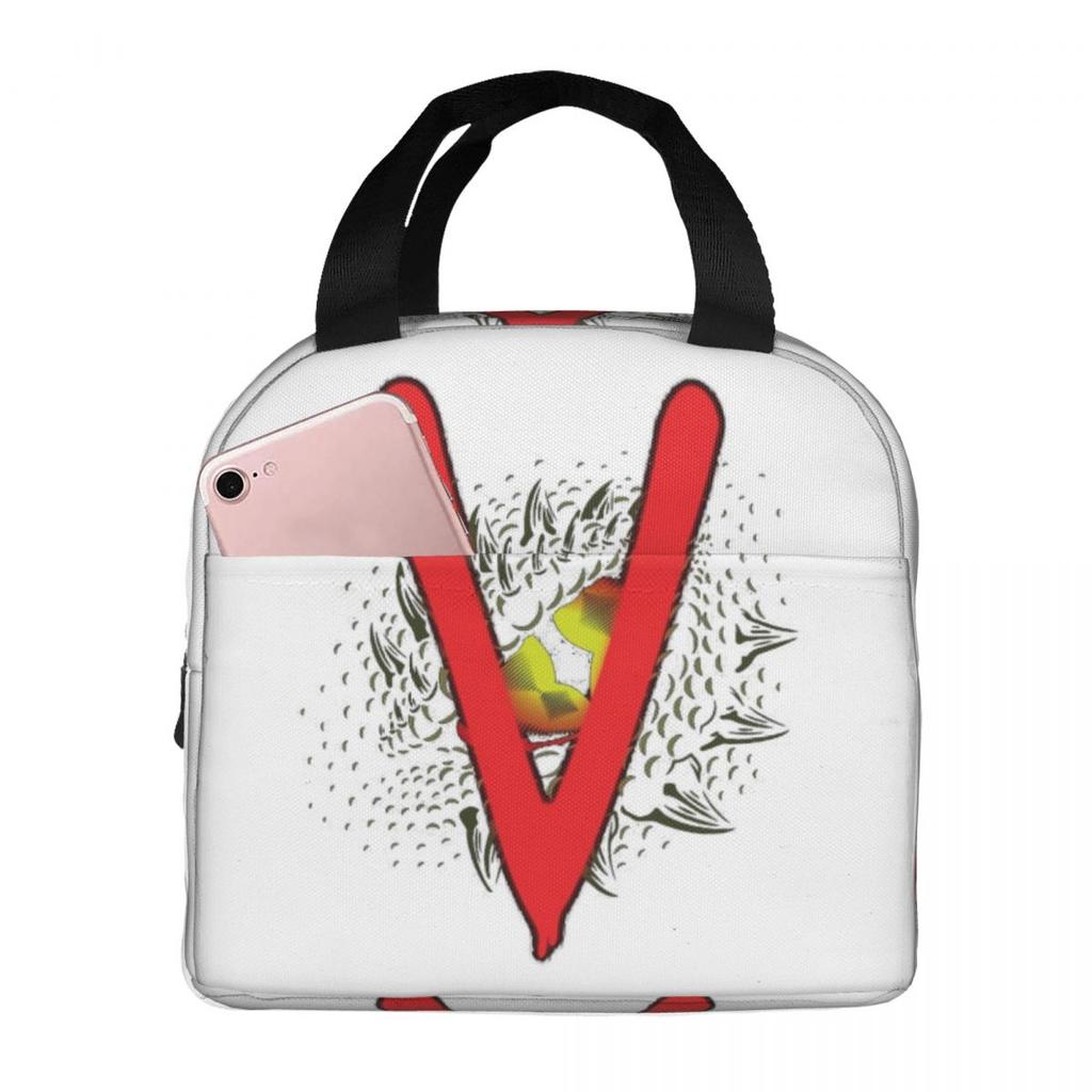 V The Visitors Insignia Insulated Lunch Bag for Kids School Cooler Thermal Food Box Tote Leakproof Lunch Boxes Container
