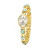 Fashion Women's Watches Summer Glacier Blue Compact Gemstone Bracelet Quartz Wristwatch Gold Silver Oval Dial Ladies' Watch