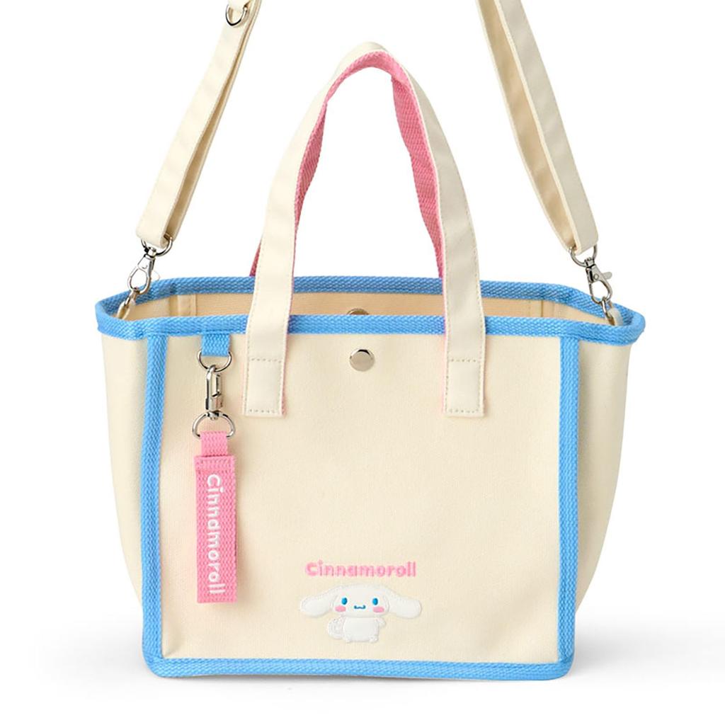 Sanrio Mini Tragetasche und Schulter Alter 3 und 615226 2-Wege-Tasche, Cinnamoroll, Baumwolle, Polyester, Stahl, Tasche, Auf,