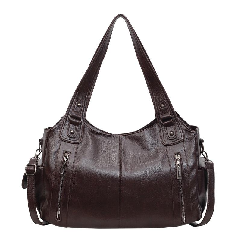 Women's PU Tote Bag Large Capacity Crossbody Bag Shoulder Bag