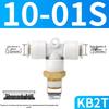 SMC KB2T Series Three-Way Male Thread Pneumatic Quick Connector for 4-16mm Air Hose