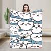 Chiikawa Toilet Blankets  Fleece Awesome Soft Throw Blankets for Home Textile Decor