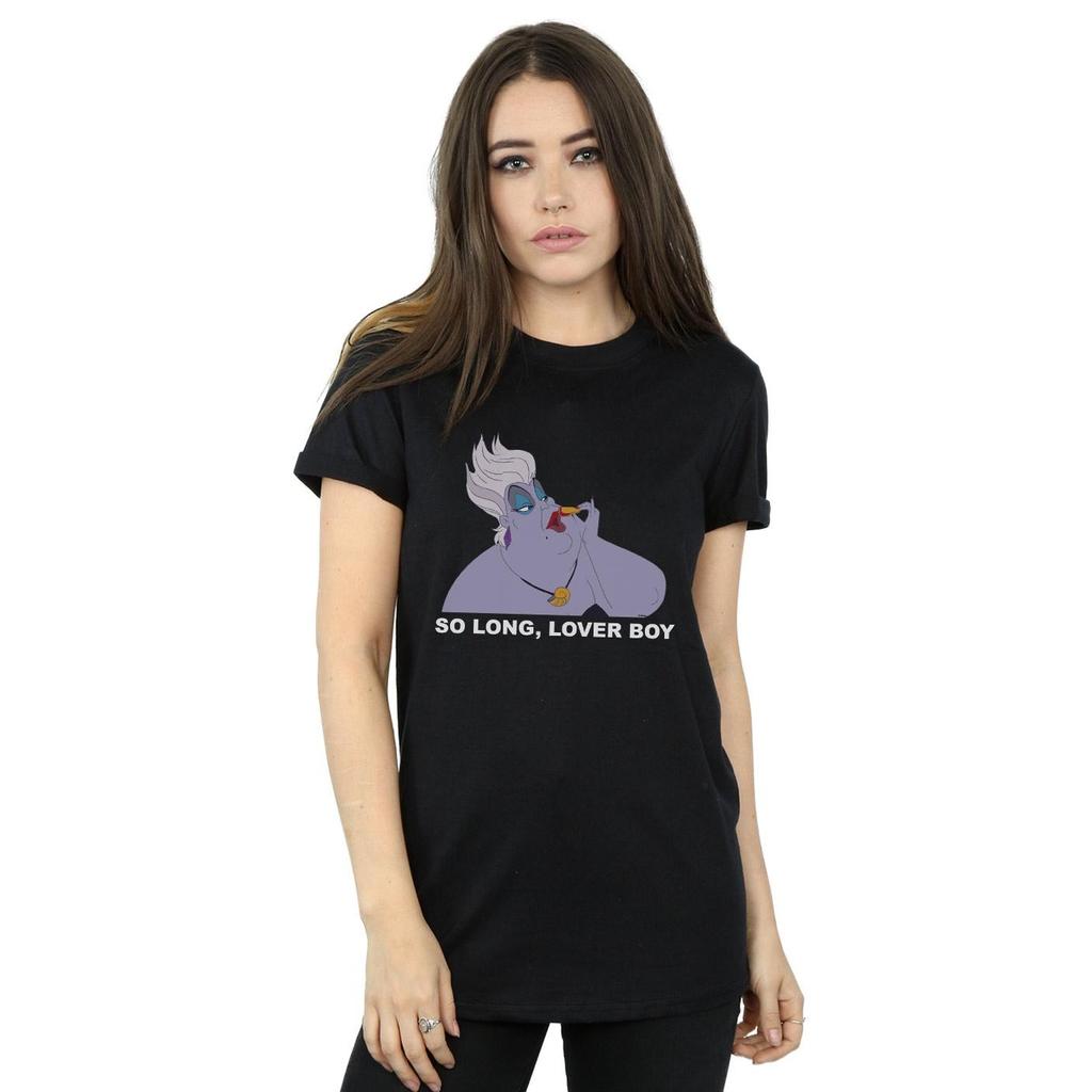 Disney Womens/Ladies The Little Mermaid Ursula So Long Cotton Boyfriend T-Shirt