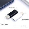 Apple to Type-C/Android Micro OTG Converter Adapter - Charge & Sync Plug for Mobile Phones