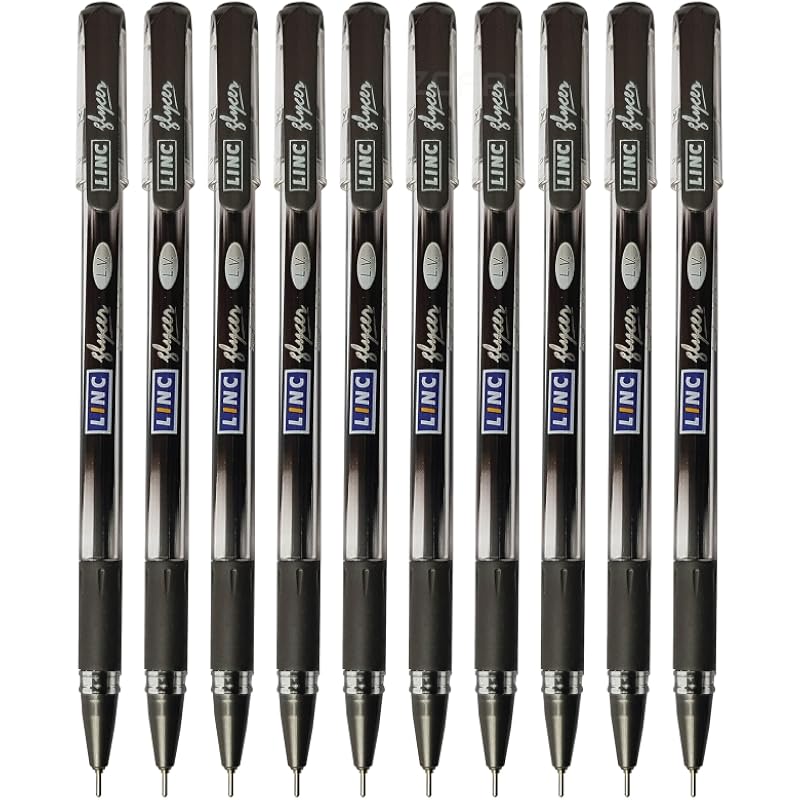Linc Glycer 0.6 mm Ball Pen | Black Ink, Pack Of 20 151