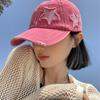 Visor Sun Street Urban Style Color Plain Solid Outdoor Cap Peaked Snapback Adjustable Cotton Y2K Girl KFashion Korean Hat Baseball Holes Star Women