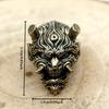 Prajna Skull Head Brass Knife Beads EDC DIY Paracord Woven Bracelets Lanyard Pendants Accessories Outdoor Tool Hangings Charms