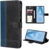 Case for Samsung Galaxy A52s A52 4G-5G Scratch Protection PU Leather - Navy Blue-Black