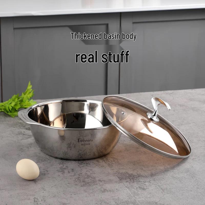 

Berens 3-Piece Stainless Steel Hot Pot Set with Lid