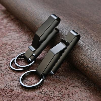 Waist Hanging Buckle Heavy Duty Universal Anti Lost Stainless Steel Keyring Security Clip