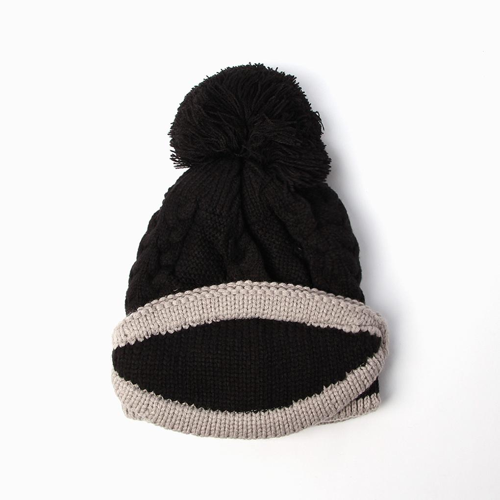 Winter cold weather gear: neck warmer, fur hat set, and black knit mask