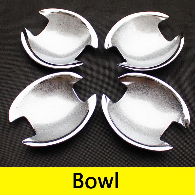 For Mitsubishi Lancer Accessories Chrome Door Handle Luxury No Rust Lancer 10 Lancer X Lancer EX Car Stickers Car Styling