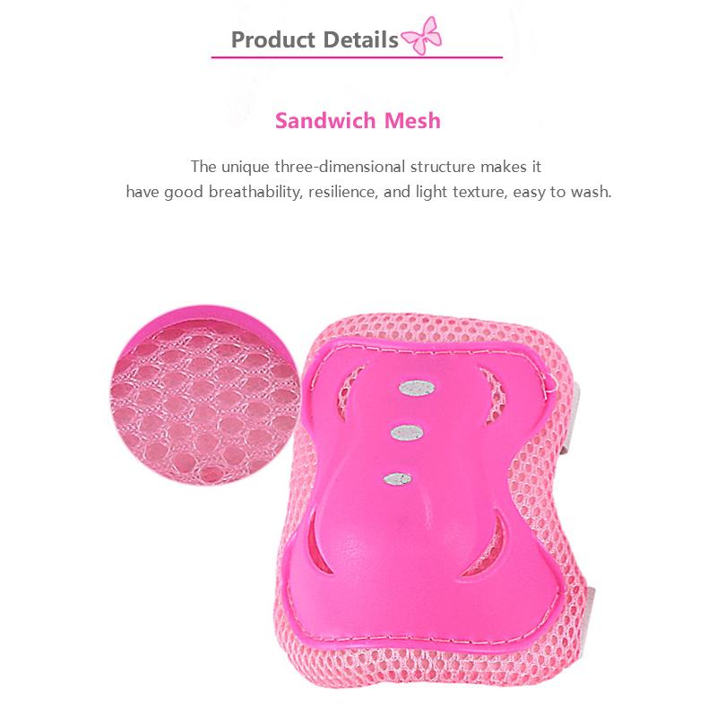 Children Knee Pads Kids Kneelet Wrister Coordinates Skate Protective Gear Protection Knee Wrist For Cycling Skateboard