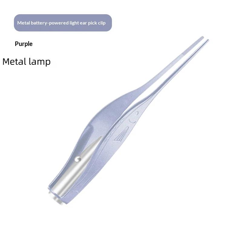 Children'S Luminous Ear Scoop Visual Earpick Ear Scoop Luminous Tweezers Booger Clip Ear Pick Set