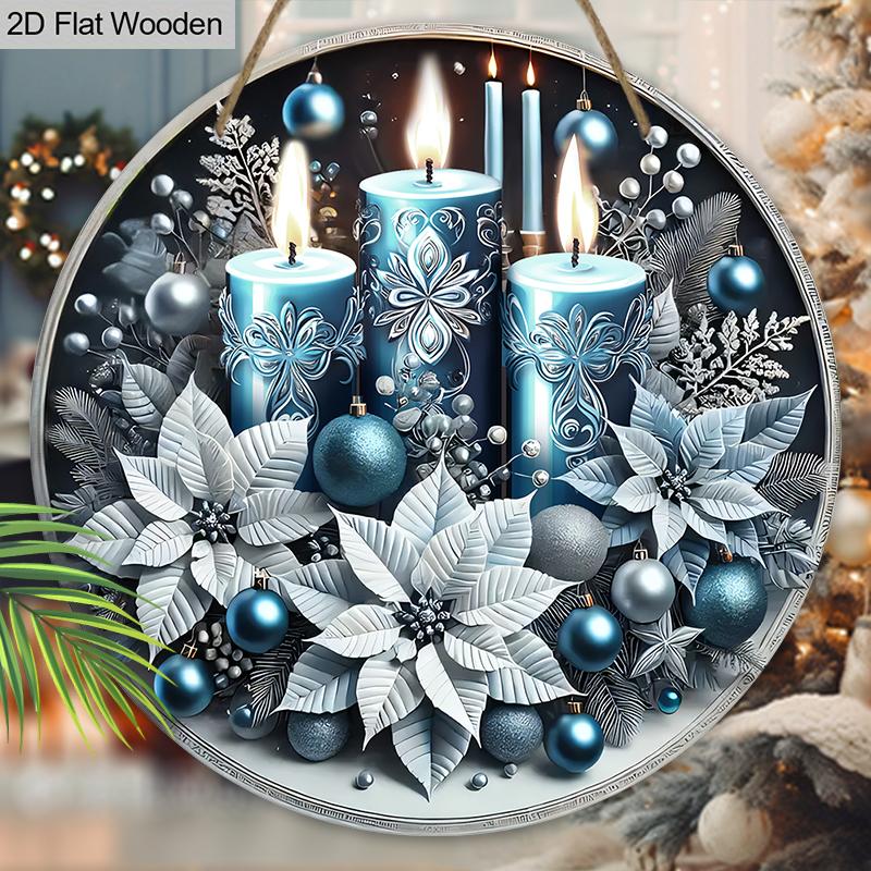 Christmas Wooden Sign - Navidad Plaque for Front Door, Wall Hanging Decor - Ideal Christmas Decoration