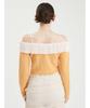 Furfur Frill Pullover RWNT251026 ORG Off-the-Shoulder Women's