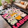 Labubu Print Rug, Washable Floor Carpet, For Entryway Dorm Laundry Room Office Study, Home Decor Birthday Christmas Gift