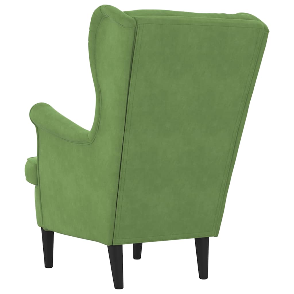 Armchair Light Green Velvet