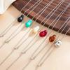 IngeSight.Z Fashion Creative Colorful Resin Stainless Steel Chain Necklace 2026 Simple Charm Long Tassel Clavicle Chain Jewelry