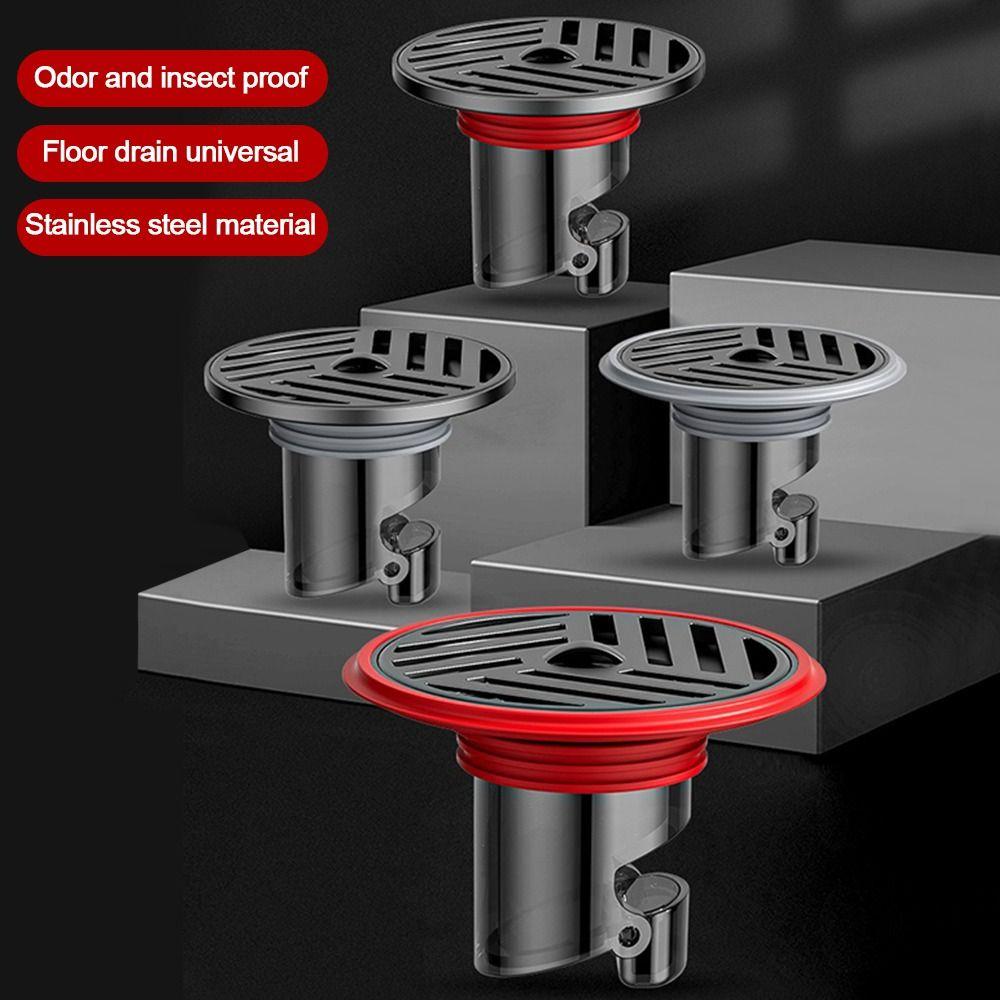 Bouchon de filtre de vidange en acier inoxydable, anti-reflux, bouchon de filtre de vidange de sol de douche, fournitures de salle de bains