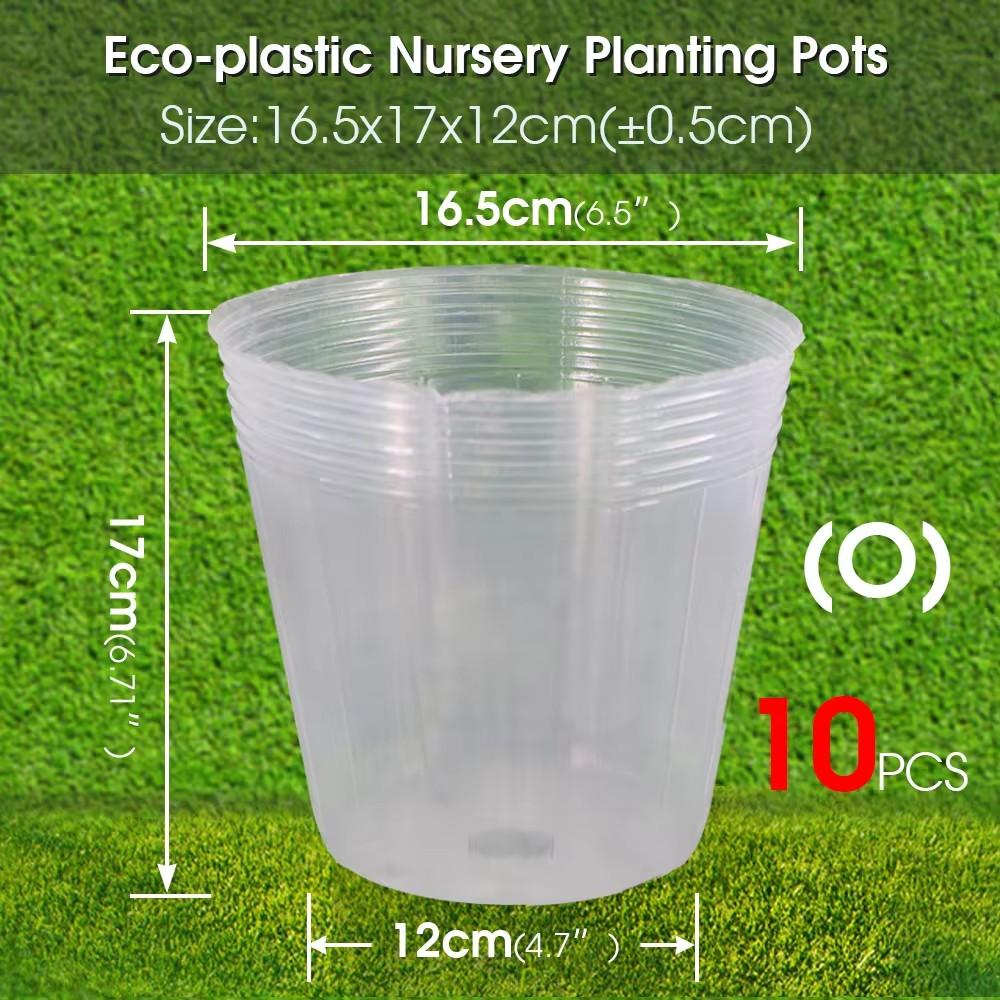 Reusable Orchid 10PCS  Transparency  Nursery Pot Plants Grow Nutrition Cups for Garden Flower Transplanting Propagation  Contain