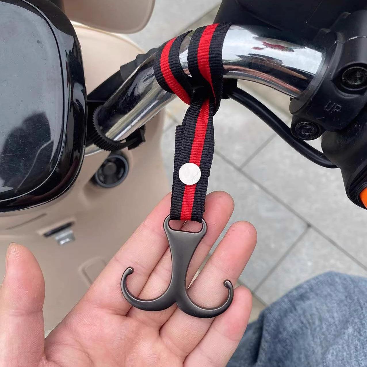 

Universal Strong Load-Bearing Metal Hook for Electric Car - Front Storage Bag & Helmet Holder