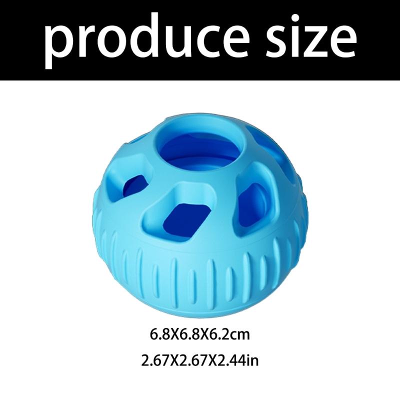 Dog Chew Toy for Small To Large Breeds Leak Food Fillable Treat Ball Teether Silicone Training Toy To Relieve Boredom