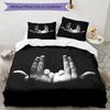 3pcs Jul  rapper pattern bedding set duvet cover set includes duvet cover &pillowcases, perfect all season bedroom decoration & gift